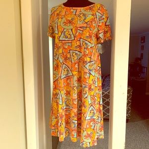 Disney Princess Ariel LuLaRoe Carly Dress NWOT